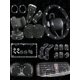 thumbnail image 1 of 27pcs Women's Car Accessories Kit, Including: 1pc Universal Steering Wheel Cover 15inch, 1pc Phone Holder, 1pc License Plate Frame, 10pcs Car Air Vent, 1 of 5