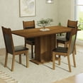 thumbnail image 3 of Juego de Comedor Mesa con Tablero de Madera 4 Sillas Marrón/Negro Elisa Madesa, 3 of 4