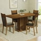 thumbnail image 3 of Juego de Comedor Mesa con Tablero de Madera 4 Sillas Marrón/Negro Elisa Madesa, 3 of 4