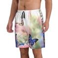 thumbnail image 2 of Salouo Butterfly And Flowers Pattern Swim Trunks for Men,Men's Hawaiian Bathing Suit Swimsuits Quick Dry Swimming Board Shorts Beach Shorts with Pockets-X-Large, 2 of 6