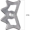 thumbnail image 3 of Billiard Bridge Head, 4 Pack Aluminum Alloy Pool Billiard Cue Stick Bridge Plug-in Billiard Accessories for Pool Table, Silver Tone, 3 of 3