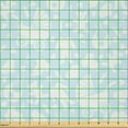 thumbnail image 2 of Ambesonne Cartoon Fabric by the Yard Microfiber, Hearts Teddy Bears Clothes, 5 Yards, Pale Blue and White, 2 of 2
