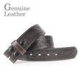thumbnail image 2 of Ceinture Western Gravée - Cuir Pleine Fleur Véritable, 2 of 4