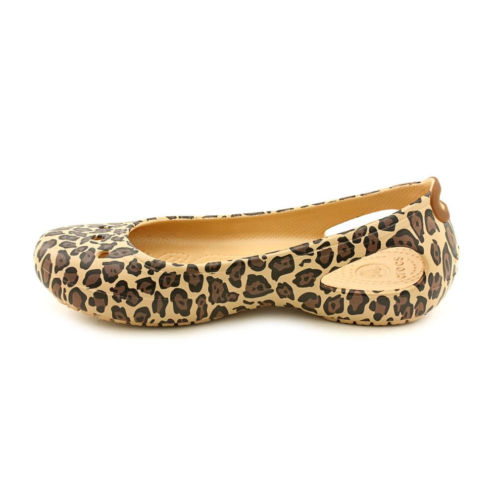 Crocs Kadee Leopard Women Round Toe Synthetic Brown Flats Crocs Kadee Leopard Women Round Toe Synthetic Brown Flats