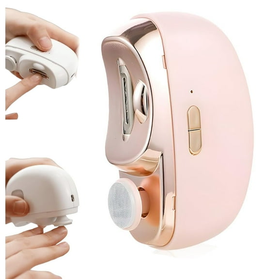 2026 New 3 in 1 Automatic Electric Nail Clipper with Polishing, USB Rechargeable Electric Nail Clippers ,Two-Speed Electric Toe Nail Clippers Nail Cutter with Light for Seniors, Adults, Children