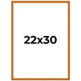 thumbnail image 2 of 22x30 Honey Brown Real Wood Picture Frame Width 0.75 inches | Interior Frame Depth 0.5 inches |, 2 of 8