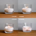 thumbnail image 4 of CANDWAX Unscented Ivory Votive Candles Set of 72 - Clean-Burning, Long-Lasting 15 Hour Burn - Ideal for Weddings, Home Décor, Spa, Events - Bulk Value for Versatile Use, 4 of 7