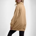 thumbnail image 5 of Women's Casual Sweatshirt Quarter Zip up Solid Color V Neck Long Sleeved Pullover Fall Outfits Lightweight Comfy Y2k Tops 2025 with Pockets, 5 of 5