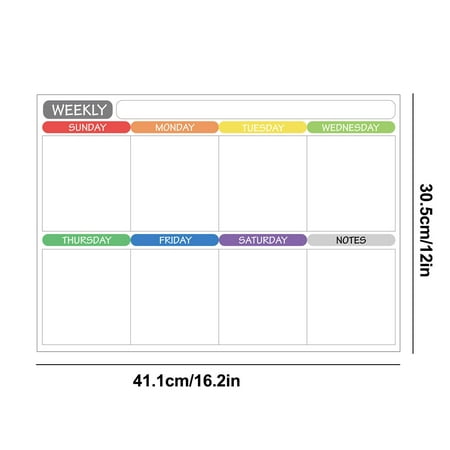 

Christmas Decorations Monthly Weekly Planner Erase Magnetic Refrigerator Calendar Message Sticker Notes
