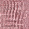 thumbnail image 5 of Ivory Red Accent Stitch Color Block Throw Pillow, 5 of 5