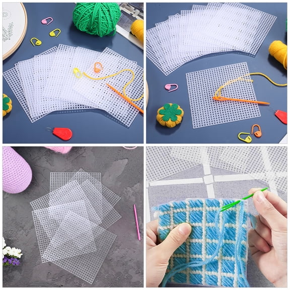 WRITWAA Craft Plastic Mesh Sheets, High-Accuracy Grid, Transparent and Lightweight, 20Pcs