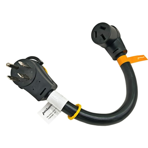 Parkworld 65245 RV 50A Splitter Adapter Cord 14-50P to 14-50R & 10-50R Oven 3-Prong 50A 250V Stove Female (1.5FT)