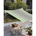 thumbnail image 3 of Sun Shade Sail 6.5x10Ft Ombre Abstract Gradient Light Green and Gray Uv Block Sunshade Canopy Outdoor Shade Cover Rectangle Shade Cloth For Patio Garden Yard Deck Pergola, 3 of 6