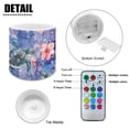 thumbnail image 6 of Kuiaobaty Flameless Votive Candles 4 Pcs LED Pillar Candle Tealights Long Lasting with Remote Timer for Indoor Outdoor Coastal Home Decoration Sea Turtle Hibiscus Flower Pattern, 6 of 7