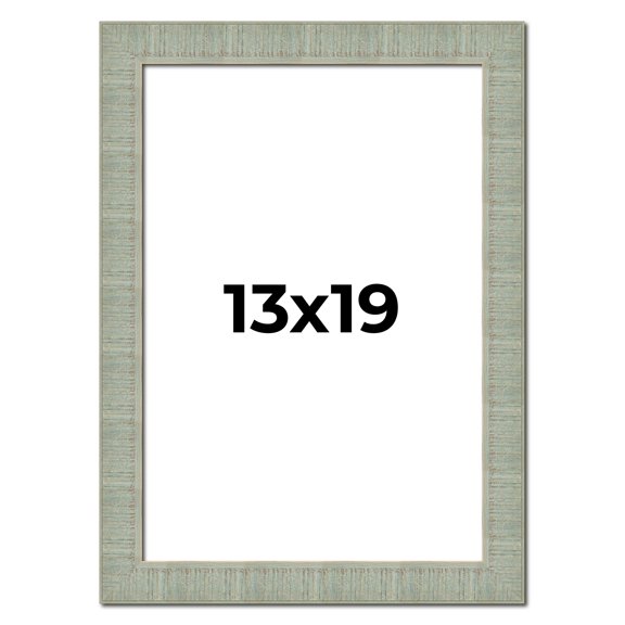 13x19 Frame Green Desert Pear Solid Wood Picture Frame | 1.625 Inch Moulding Width | Interior Frame