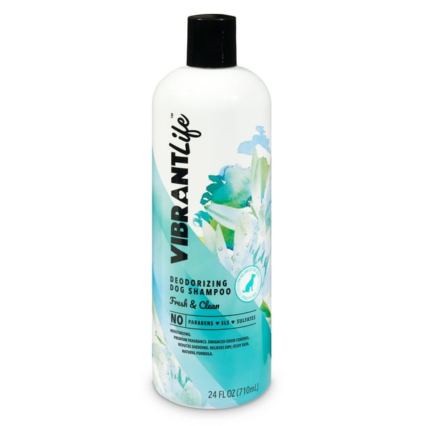 Vibrant Life Deodorizing Dog Shampoo, Fresh & Clean, 24 fl oz Walmart