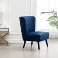 thumbnail image 2 of Newboti Furniture Elon Contemporary Velvet Upholstered Accent Chair, Blue BN.9288, 2 of 14