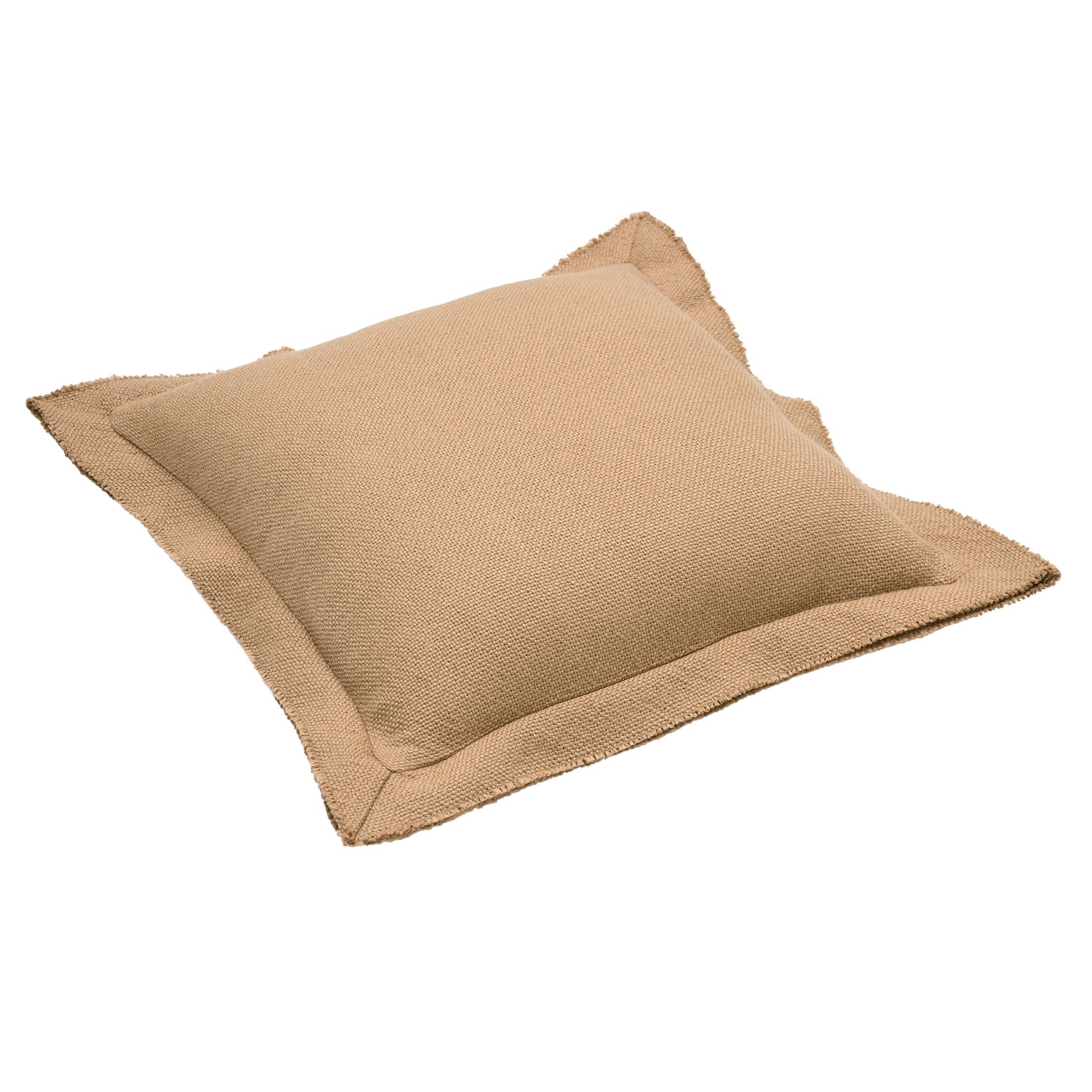 Better Homes & Gardens 24" x 24" Blake Bi-Flange Throw Pillow Cover, Dark Caramel