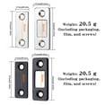 thumbnail image 4 of Ultra Thin Magnetic Cabinet Catch, Tool-Free Adhesive Mount Drawer for Kitchen Cabinet Closure, 4mm Silver Stainless Steel Door Stopper with Strong Hold, 4 of 6