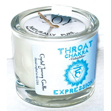 Crystal Journey Reiki Charged Herbal Soy Chakra Glass Votive -