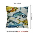 thumbnail image 4 of Creowell Vintage Fish Collection Pillow Cover Decorative Couch Pillow Cover for Sofa, Cushion Case Indoor Outdoor Home Decoration White, 4 of 7