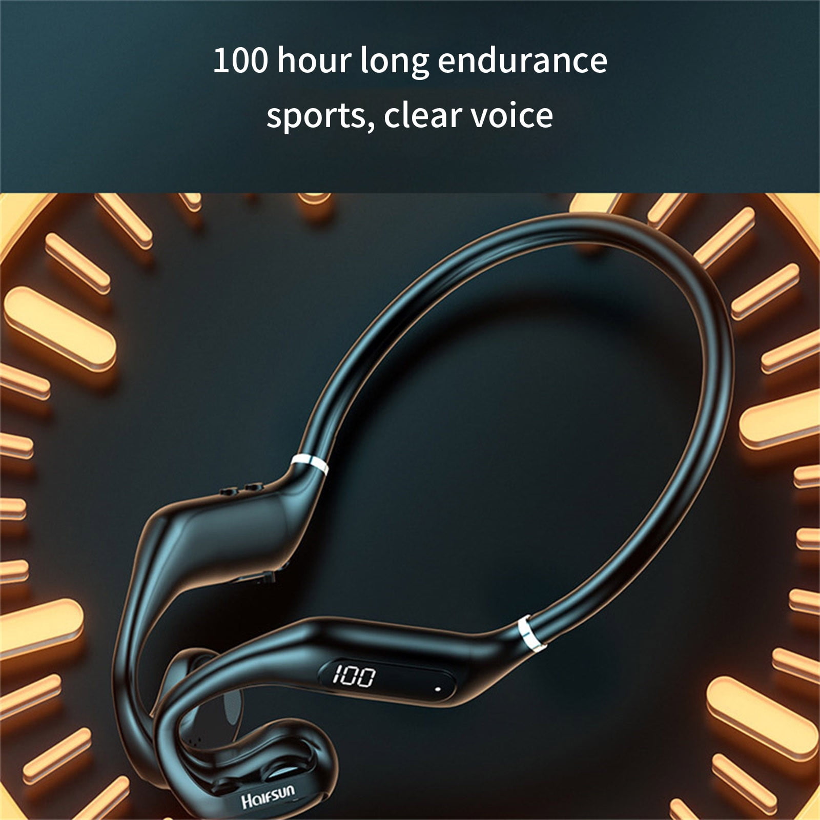 Bluetooth Headset – HIFI ANC Bones-Conduction Wireless Headphone Upgrade Bluetooth 5.3 Bone-Drive Headset Stereo Earphone Sport Maximum Comfort