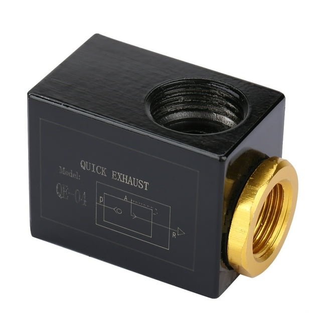 Pneumatic Exhaust Valve,Pneumatic 3/8"/1/2" Inlet Port Pneumatic Quick Exhaust Valve Quick Exhaust Valve Ultimate Comfort