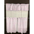 thumbnail image 3 of Polka Dots Cotton Window Valance 3 Piece Set Home Kitchen Bedroom Window Curtains, 3 of 22