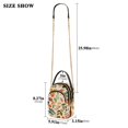 thumbnail image 2 of FORMRS Crossbody Bag for Women Quilted Travel Shoulder Cell Phone Purse with Chain Strap Handbag, Beige Retro Leaves, 2 of 7