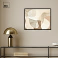 thumbnail image 3 of Perfect Tan Shapes Modern Earth Tone Abstracts Canvas Wall Art by Art Remedy, Black Floater Frame, 20"x16", 3 of 7