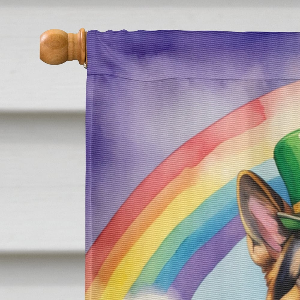 German Shepherd St Patrick's Day House Flag 28 in x 40 in