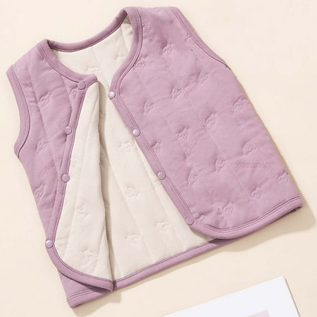 Kids Boys Winter Purple Vest Jackets with Pockets Sleeveless Lightweight Puffer Jacket Winter Warm Down Padded Vest Winter Outfits 5-6 Years