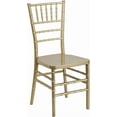 thumbnail image 3 of YYEAN Mahogany Resin Stacking Chiavari Chair 18.5"D x 15.75"W x 36.5"H-Gold, 3 of 11