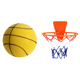 thumbnail image 1 of Pelota Baloncesto Silenciosa 21cm Que Rebota Entrenamiento Juguete para Interior () Amarillo, 1 of 6