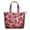 Red Footballs On, variant on Soccer Ball Pattern Travel Tote Bags for Women Carry On,Large Weekender Bags for Women Travel,Multi Functional Duffle Bag for Work,Shopping,Sports