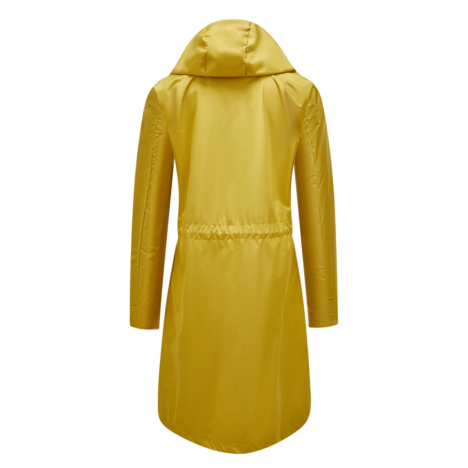 Veste Coupe-Vent Imperméable Femme Longue - Capuche, Grande Taille, Pour Randonnée Et Camping