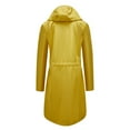 thumbnail image 6 of Juebong Women's Waterproof Outdoor Hiking Raincoat Lined Rain Jacket Lightweight Hooded Jackets Softshell Trench Coats Windbreaker Yellow,M, 6 of 7
