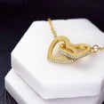 thumbnail image 4 of Birthday Gift To My Niece Necklace from Aunt, Interlocking Heart Necklace with Heart Touching Message Card and Gift Box, Zircon Necklace Gift for Niece, Christmas Gift for Her, 4 of 5