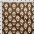 thumbnail image 4 of oneOone Georgette Viscose Brown Fabric Asian Ikat Sewing Craft Projects Fabric Prints By Yard 42 Inch Wide, 4 of 4