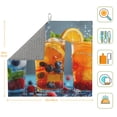 thumbnail image 3 of Naloa Refreshing Fruit Infused Drinks Dish Drying Mat for Kitchen Counter, Heat Resistant Drainer Mats, Absorbent Draining Mat,Dish Rack Pad,16"x18", 3 of 8