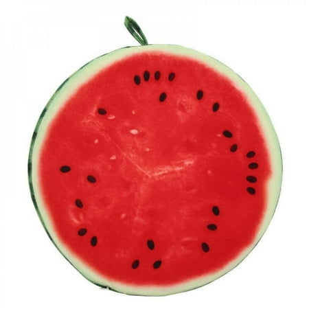 

Clearance! Home Office Sofa Seat Pad 3D Fruit Round Pillow Plush Cushion Orange Watermelon Soft Chair Seat Pads Garden Decor