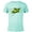 Celadon Snow Heather, variant on Disney Pixar Toy Story Pizza Planet Rocket Ship Neon T-Shirt- Short Sleeve Blended T-Shirt for Adults - Customized-Dark Heather