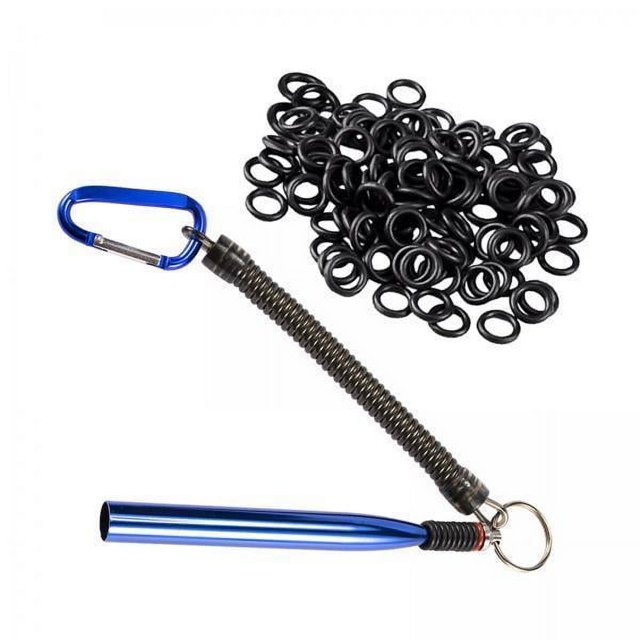 Wacky Rig,Herramienta Wacky Rig Herramienta Wacky Worm con 100 juntas tóricas,Kit Wacky Worm Herramienta para aparejos de pesca Herramienta de ,Herramienta de anillo Wacky de aleación