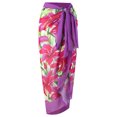 thumbnail image 2 of Up to 50% off Pitauce Beach Cover Ups for Women Chiffon Vintage Floral Printed Summer Holiday Beach Party Wrap Skirt Swimwear Bikini Coverups Swimsuit Wrap, 2 of 5