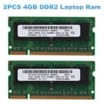 thumbnail image 4 of 2PCS DDR2 4GB Laptop Ram 800Mhz PC2 6400 SODIMM 2RX8 200 Pins for Intel AMD Laptop Memory, 4 of 5