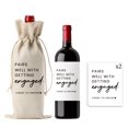 thumbnail image 1 of FBCCZEY Set de regalo para botella de vino de compromiso con etiquetas, 1 of 6