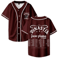 thumbnail image 6 of Peso Pluma Dinastía & Friends 2026 Tour Merch Baseball Jersey T-Shirt – Unisex V-Neck Short Sleeve Streetwear Top for Fans Concert Support Outfit, 6 of 9