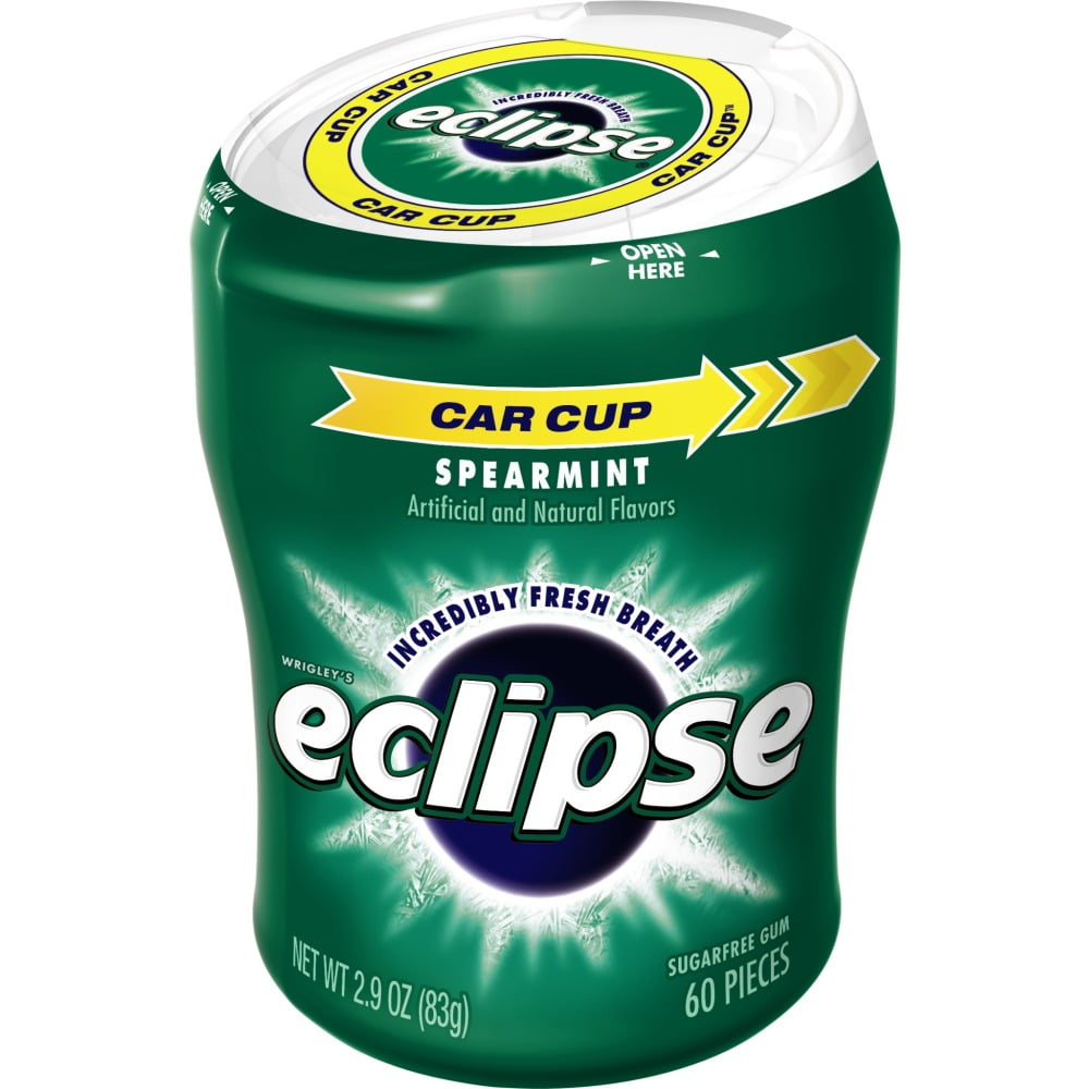 Eclipse Spearmint Sugarfree Gum, 60 piece bottle by Wm. Wrigley Jr. Company