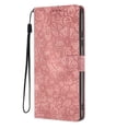 thumbnail image 2 of Leather For Samsung Galaxy S24 FE 5G Case Cherry Blossom Embossed 3-card  Flip Wallet Leather Case With Card Holder Magnetic Closure  Phone Cases Cover,Pink,For Galaxy S24 FE 5G, 2 of 8