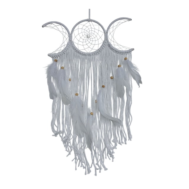 EGNMCR Attrape-Rêves Fait Main Attrape-Rêves Traditionnels avec Pendentifs, Accroches Murales, Pompons, Cadeaux Idéaux pour Enfants, Filles et Femmes